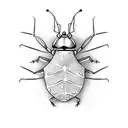 cockroach and trashcan cartoon tattoo design idea