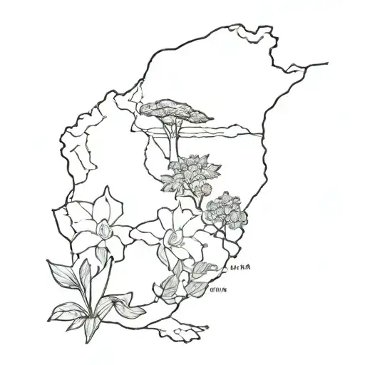 colombia, venezuela, peru tattoo design idea