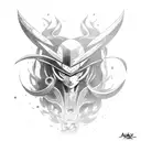 akali league of legends tattoo design idea