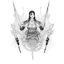 akali tattoo design idea