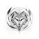wolf serpent tattoo design idea