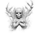 four children  tattoo design idea