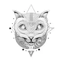 sol y luna tattoo design idea