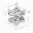 Crying Puzzle tattoo design idea