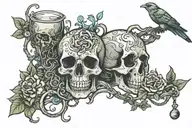 we drink the poison our minds pour for us and wonder why we feel so sick tattoo design idea