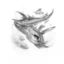 underwater scenery sleeve tattoo design idea