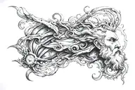 neptune tattoo design idea