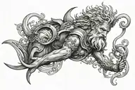 neptune tattoo design idea