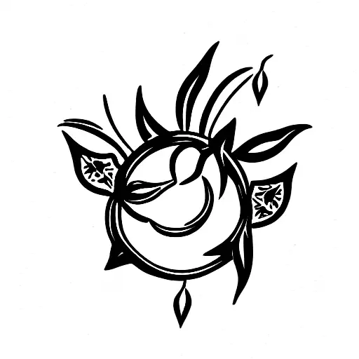 Ukraine herb  tattoo design idea