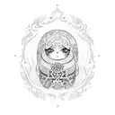 Russian doll tattoo design idea