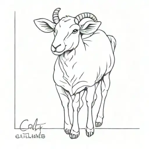 cult of the lamb tattoo design idea