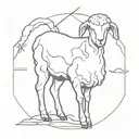 cult of the lamb tattoo design idea