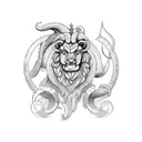 gemini aries leo tattoo design idea
