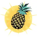 Pineapple tattoo design idea