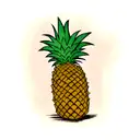 Pineapple tattoo design idea