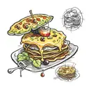 ravioli tattoo design idea