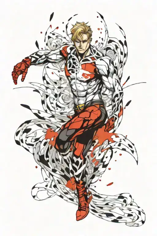 leo fire escanor ax tattoo design idea