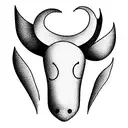 Ox Gemini tattoo design idea