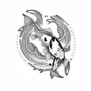 Koi Fish  tattoo design idea