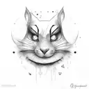 alice in wonderland dark tattoo design idea