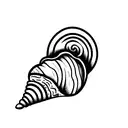 conch shell from spongebob tattoo design idea