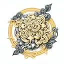 pasta shaped like tattoo design idea