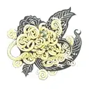 pasta shaped like tattoo design idea