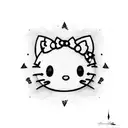 hello kitty kuromi  tattoo design idea