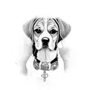 beagle tattoo design idea