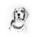 beagle tattoo design idea