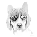 beagle tattoo design idea