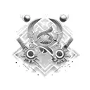 family initials mrd  tattoo design idea