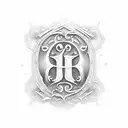 family initials mrd  tattoo design idea
