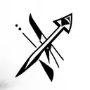 tomahawk tattoo design idea