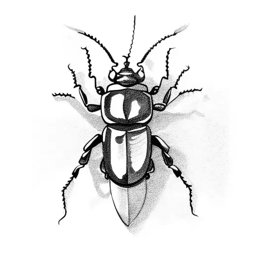 Beetle tattoo design idea