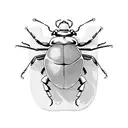 Beetle tattoo design idea