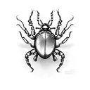 Beetle tattoo design idea