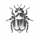 Beetle tattoo design idea