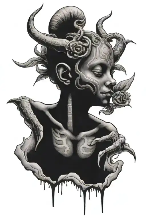 utero tattoo design idea