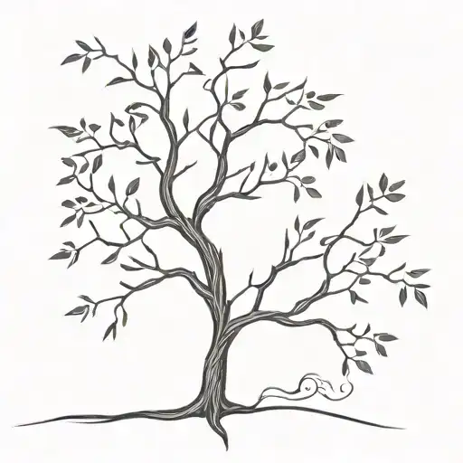 poison tree tattoo design idea