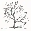 poison tree tattoo design idea