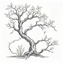 poison tree tattoo design idea