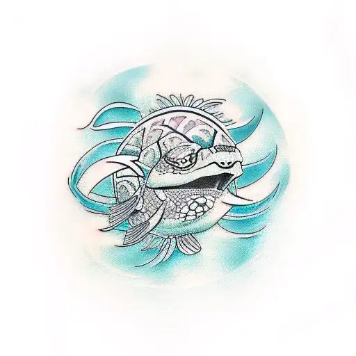 tahitien, Moana, tortue, famille, amis,  tattoo design idea