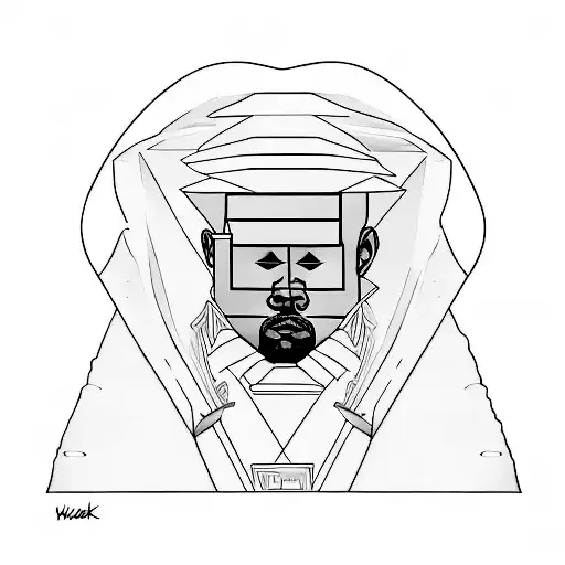 Kanye West 808's album tattoo design idea