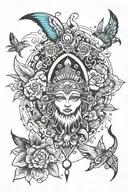 living present ,adventure,perspective,confidence tattoo design idea