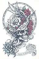 living present ,adventure,perspective,confidence tattoo design idea