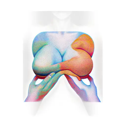 breast-feeding tattoo design idea