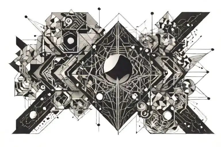 space, alive tattoo design idea