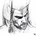 the Witcher tattoo design idea