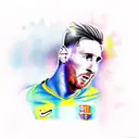 tatto similar of Messi's  tattoo design idea